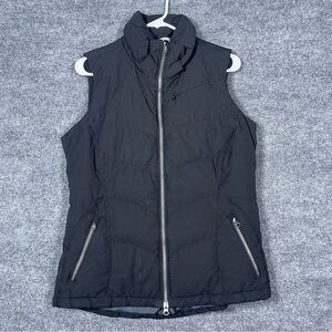 Athleta‎ Womens Medium Black 80 Fill Goose Down Puffer Vest Gorpcore Outdoor